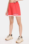 Rosaline Zest Easy Movement Shorts - Poppy Red — thumbnail 1